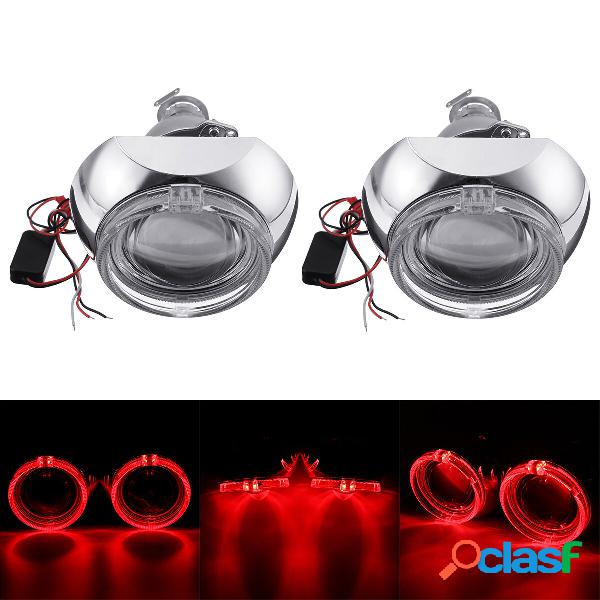 2 pezzi Mini Car LED proiettore Fari Halo Ring Angelo Eye
