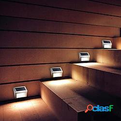 2 pz luce solare esterna scala luce notturna cortile