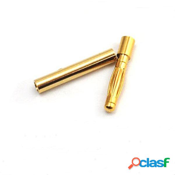 20 Paia 2mm Spine Connettori Proiettili Banana doro per ESC