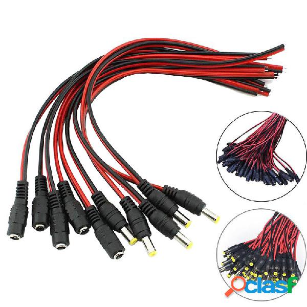 20 Pz 12 V Maschio Femmina DC presa di corrente Jack Plug