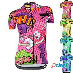 21Grams Per donna Manica corta Maglia da ciclismo A pois Pop