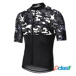 21Grams Per uomo Manica corta Maglia da ciclismo Camouflage