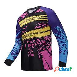 21Grams Per uomo Manica corta Maglia in discesa Color Block
