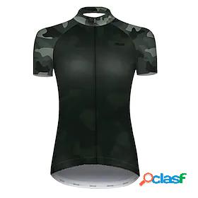 21Grams Womens Cycling Jersey Short Sleeve Patchwork Camo /