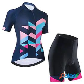 21Grams Women's Cycling Jersey with Bib Shorts Cycling