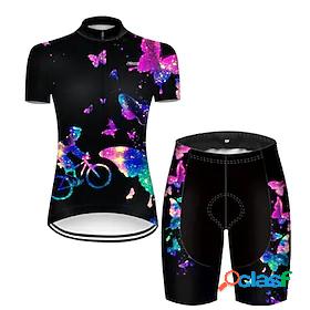 21Grams Women's Cycling Jersey with Shorts Short Sleeve