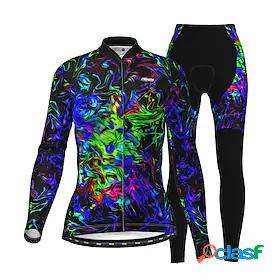 21Grams Womens Cycling Jersey with Tights Long Sleeve