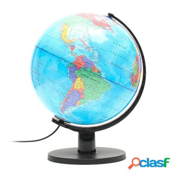 25cm 110V mondo globo notte luce geografia LED lampada