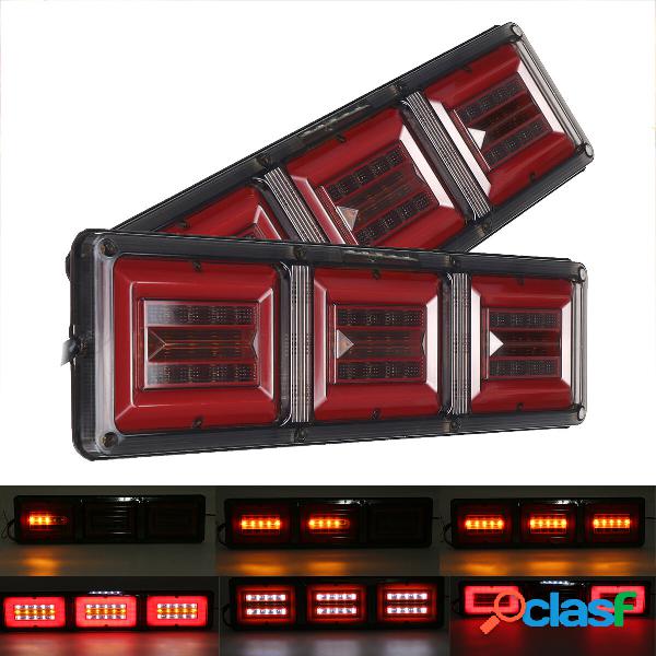 2PCS 24 V LED Flusso Freno Posteriore Stop Coda Fendinebbia