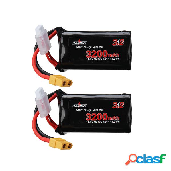 2Pcs URUAV VTC6 14.8V 3200mAh 15/30C 4S Li-ion a Lungo