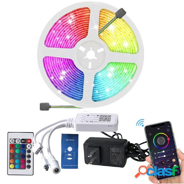 5M bluetooth LED Strip Light Music Control RGB TV nastro
