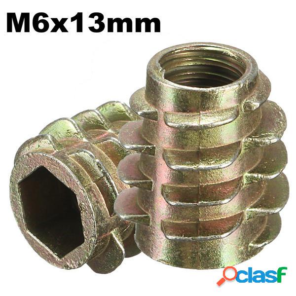 5pcs vite m6x13mm esagonale in inserto filettato per il tipo