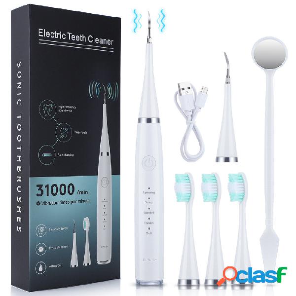 6 in 1 elettrico Dentale rimozione tartaro detergente per