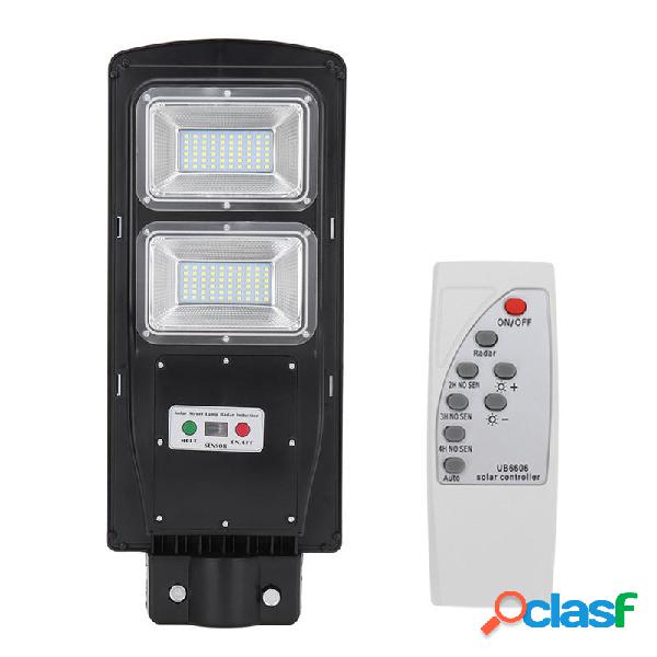 60W 120LED solare Lampione PIR Sensore di movimento Giardino