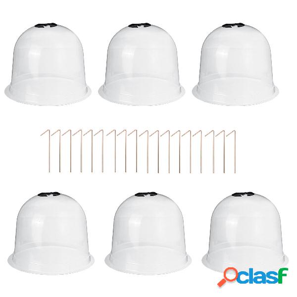 6Pcs Coperchio per piantine da giardino Supporto in plastica