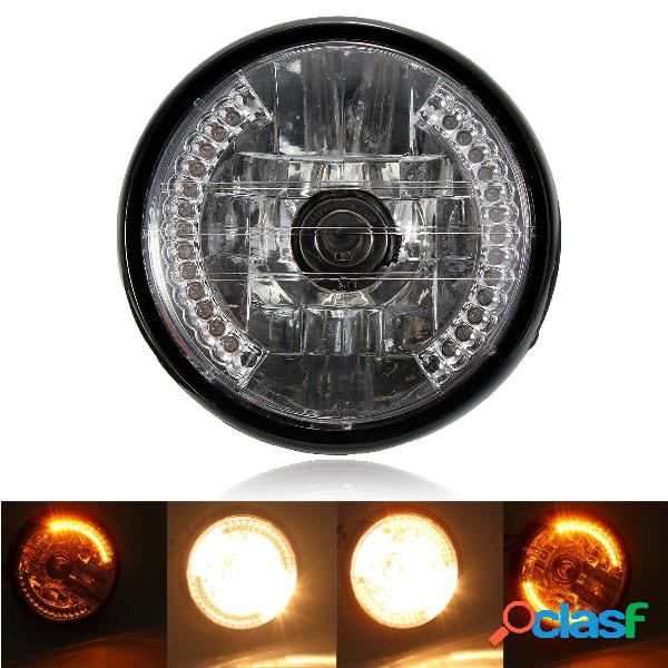 7inch h4 35w faro alogeno moto con LED indicatori di