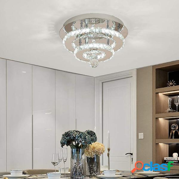 AC165-265V 30CM Lampadario moderno in cristallo dimmerabile
