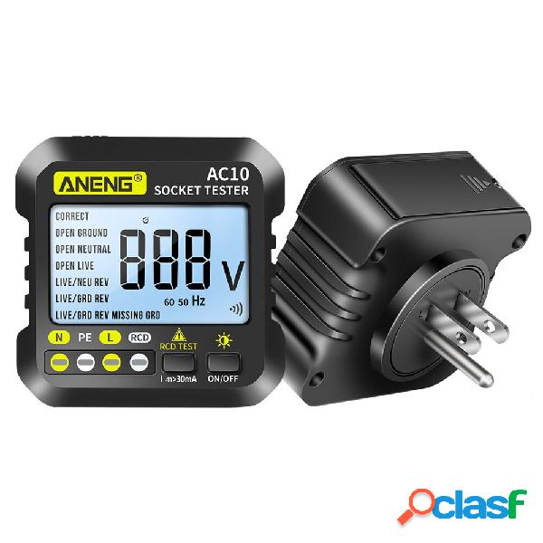 ANENG AC10 presa di corrente Tester Spina Tester Linea Zero