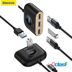 Adattatore hub usb 4 in 1 rotondo quadrato baseus (da usb3.0