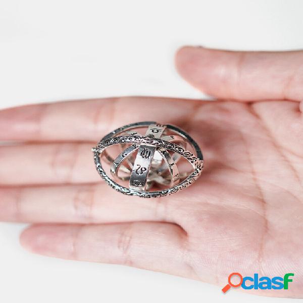 Anello a sfera astronomico vintage Flip Deformation Cosmic