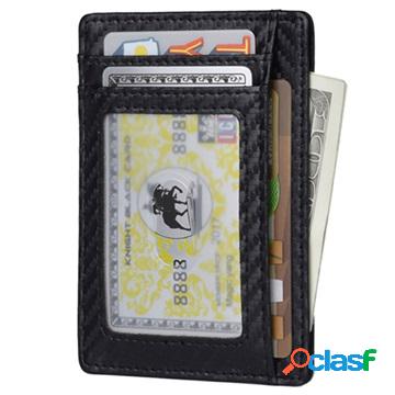 Anti-magnetic RFID Wallet / Card Holder - Carbon Fiber