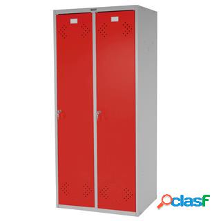 Armadietto FRIDA, 183x81x50cm in Acciaio, Due Ante Battenti,