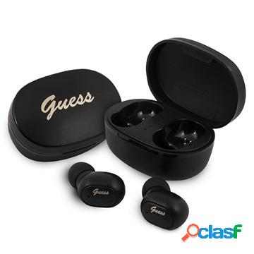 Auricolari TWS Guess GUTWST30BK Logo Script Collection -