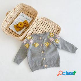 Baby Girls' Active Basic Sweater Cardigan Cotton Formal