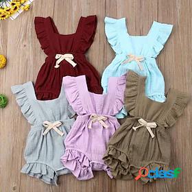 Baby Girls' Casual Cute Jumpsuits Cotton Indoor Outdoor