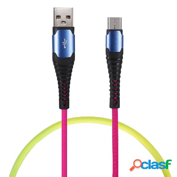 Bakeey 3A Type C Micro USB Colorful Cavo dati di ricarica