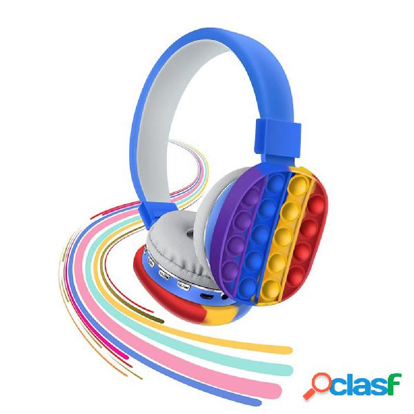 Bakeey AH-806E Cute Rainbow Bluetooth Cuffie Auricolari