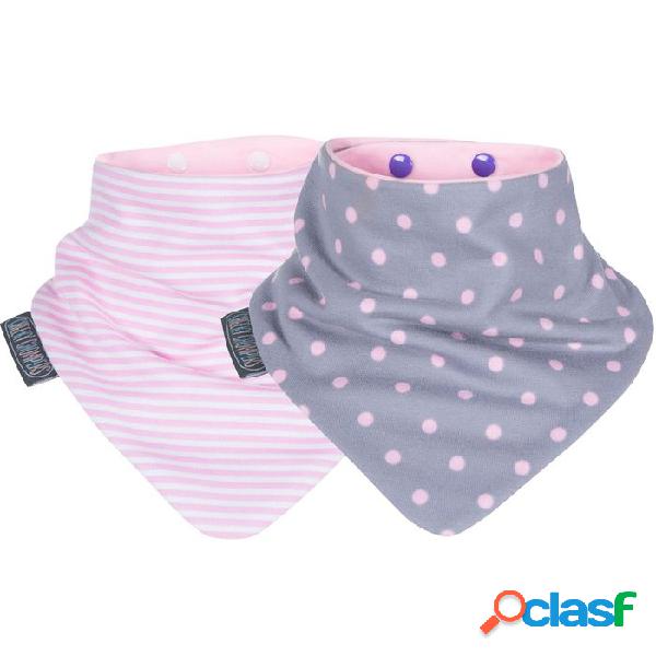 Bandana coppia di Neckerbib Cheecky Chompers Polka Dots e