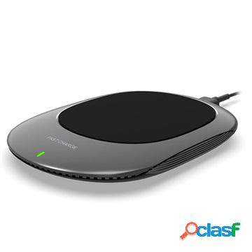 Base di Ricarica Veloce Qi Wireless K300 - 15W - Nero