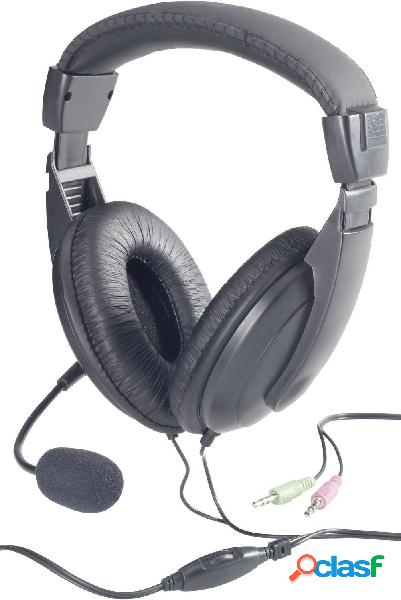Basetech BT-260A Computer Cuffie Over Ear via cavo Stereo