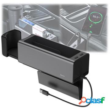 Baseus Deluxe Metal Car Organizer w/ USB Charger CRCWH-A01 -