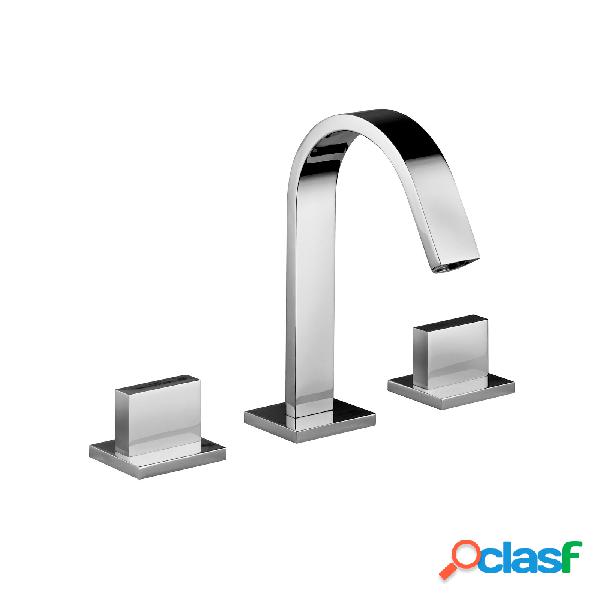 Batteria ad incasso per lavabo Paffoni Level con 3 piastre