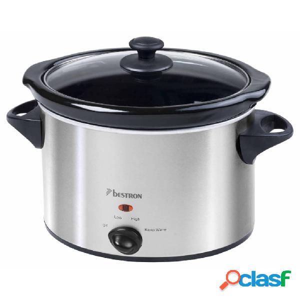 Bestron Pentola Slow Cooker ASC350 180W in Acciaio