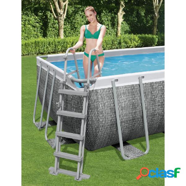 Bestway Scaletta per Piscina Flowclear a 4 Gradini 122 cm