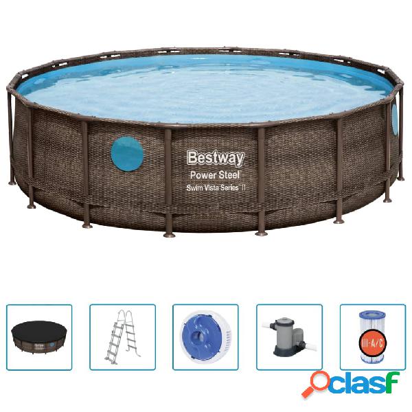 Bestway Set Piscina Power Steel 488x122 cm