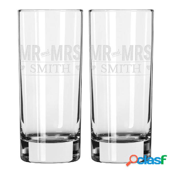 Bicchiere da cocktail personalizzato - Highball (2 pezzi)