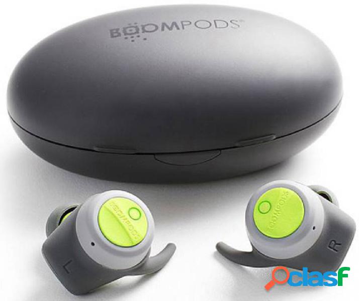 Boompods Boombuds Sport Cuffie auricolari Bluetooth Grigio,