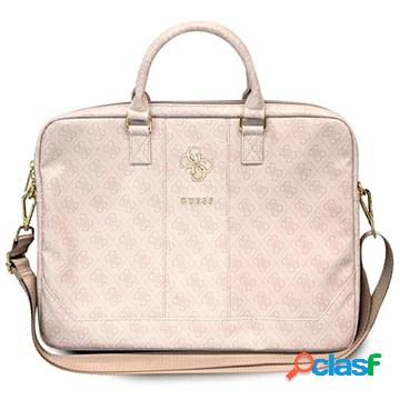 Borsa per Laptop Guess 4G Logo in Metallo - 15-16 - Rosa