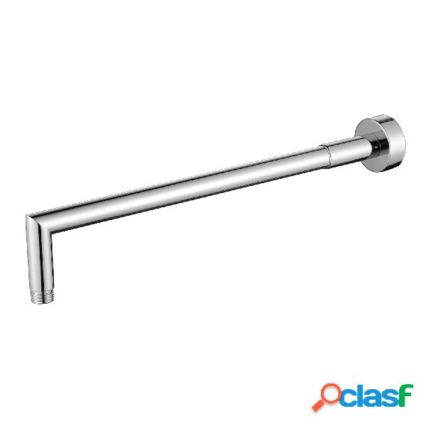 Braccio doccia di forma tonda lungo 39 cm in ottone cromato