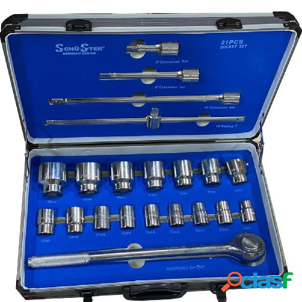 CHIAVI BUSSOLE GRANDI KIT 21 PEZZI PZ DA 19 A 50 mm