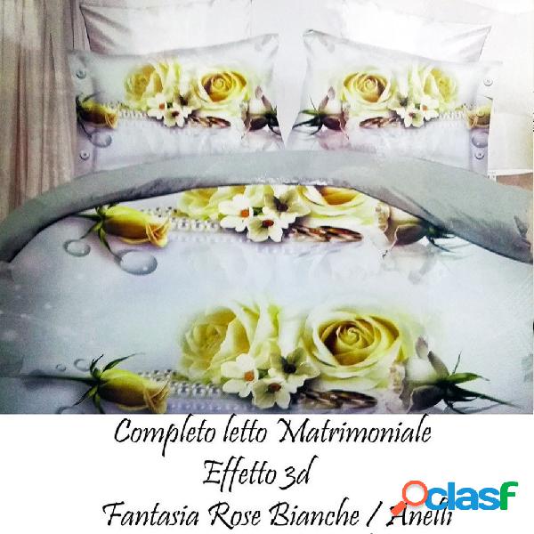 COMPLETO LETTO 3D LENZUOLA MATRIMONIALE SOTTO SOPRA