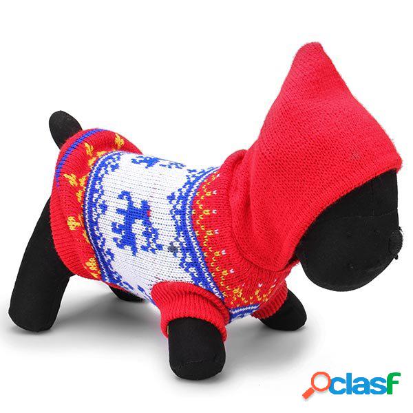 Cane cervi pet maglia traspirante inverno maglione outwear