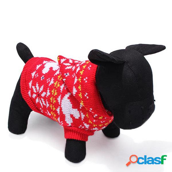 Cane da compagnia maglia traspirante maglione caldo inverno