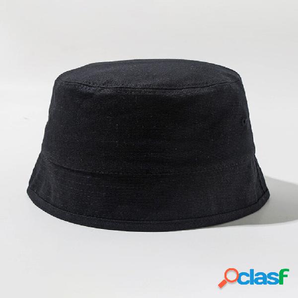 Cappelli da pescatore unisex in cotone tinta unita