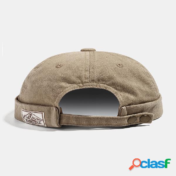 Cappelli regolabili con teschio in cotone lavato da uomo e