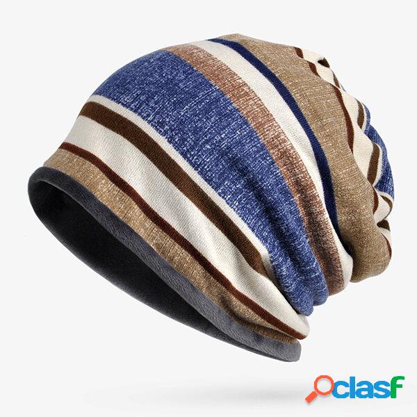 Cappellino in becco a righe lavorato a maglia da donna Soft